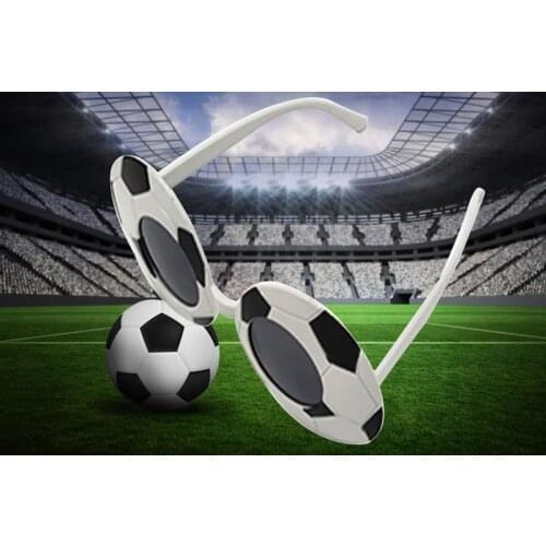 FunPa 1 Pair Party Glasses Fashion Stylish Football Game Party Theme Party Favors Glasses Costume Glasses For Football Fans