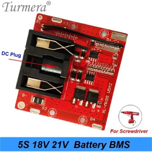 18650 battery screwdriver shura Charger Protection Board fit for electric drill tool 5S 18v 21v 20A Li-ion Lithium Battery BMS