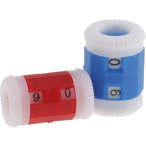 2mm - 8mm Large and Small Size Plastic Knit Knitting Needles Row Counter Knitting Row Counters Stitch Counter Crochet Tool