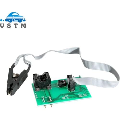 2019 VSTM xprog 5.84 eeprom board upa usb v1.3 programmer upa usb adapter with soic 8 sop8 test clip for xprog V5.60/V5.704V5.75