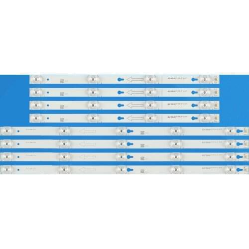 8PCS LED Strip For TCL 49"TV L49P1A-F 2D02900 2D02899 LVF490CSOT D49A620U LB4905-YH06 TOT_49_D2900_4X4+4X5_3030C 4C-LB4904-HR04J