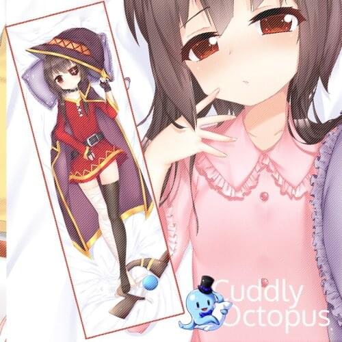 Anime Kono Subarashii Sekai ni Shukufuku o! Megumin Dakimakura Hugging Body 2WAY Pillow Case Cover Pillowcase Cushion Cud