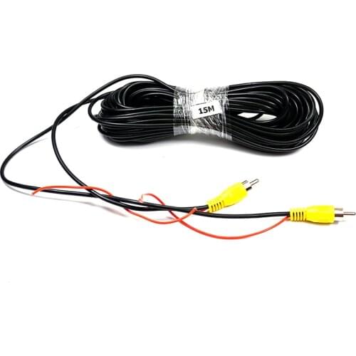 10m 15m car camera RCA video wire cable line AV Video for car dvd monitor navigation to car rear view camera