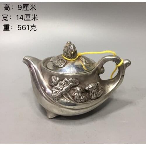 Cupronickel Tea Set Chinese white copper Teapot,Genuine Purple Clay Tea pot ,Mandarin ducks Tea pot/Kettle,China Teaset Tea sets