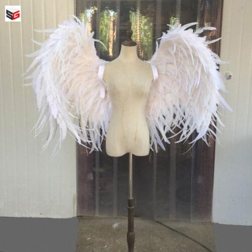 Creative Photography Prop Big White Feather Angel Wing Adult Shoot Accessory Lady Modern Photography Decoration Novel Ornament