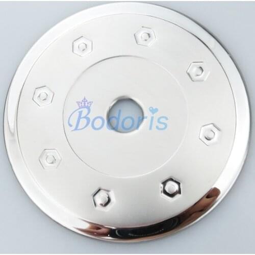 Fuel Tank Cap Gas Box Cover Trim #304 Stainless Steel Frame Panel Kit Chrome Car Styling For Peugeot 206 CITROEN C2 Accessories
