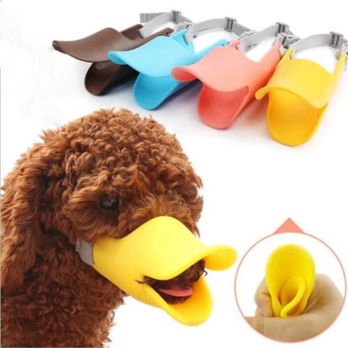 Hot Selling Adjustable Anti-Bite Silica Gel Dog Duckbilled Sleeve Anti-Called zhi fei qi Pet Dog Mouth Sleeve Pet supplies
