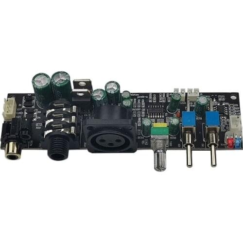 SOTAMIA HIFI Mono Pre-amplifier Tone Amplifier Audio Board TL074 OP AMP Treble Bass Adjustment Volume DIY Power Amplifier