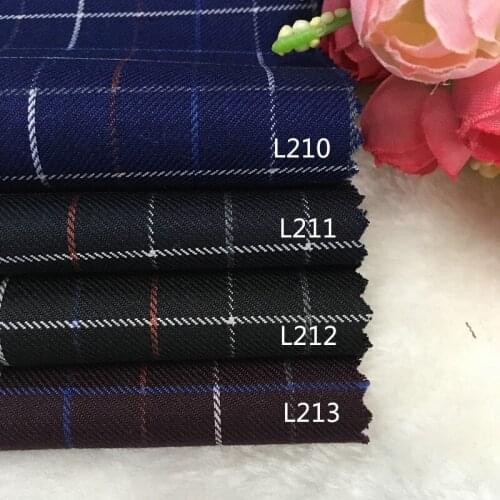 Men and women winter lattice material worsted suit cloth fabric coat suit pants manual DI