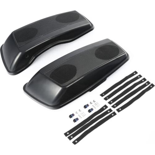 Motorcycle Unpainted Saddlebag Lids With 5x7'' Speakers Fit For Harley Touring 2014-2021