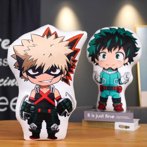 My Hero New Arrival Anime Cartoon Plush Toys Midoriya Izuku Bolster Bakugou Katsuki Todoroki Shoto Plush Boku Academia Pillow