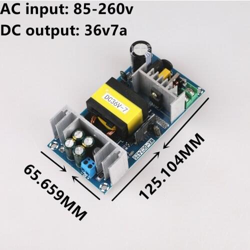 New 36V 5A 7A Power Supply Module AC-DC Switching Power Supply Module Board AC 100V-240V to DC 36V Switched-mode Power Supply