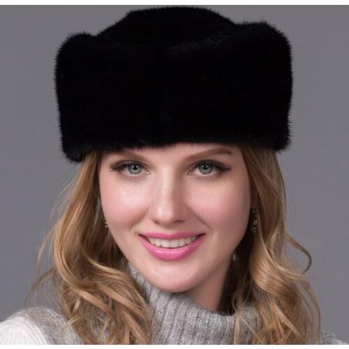 Autumn and winter mink fur casual the mink hat fur hat for women FREE SHIPPING