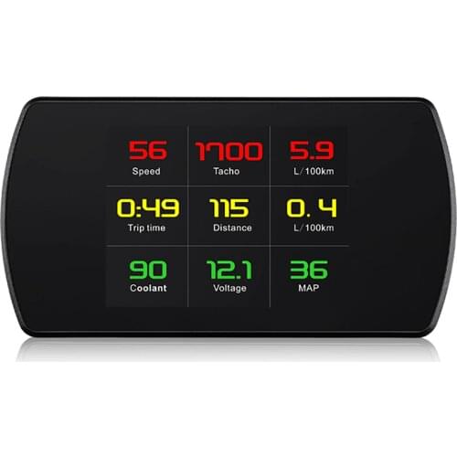 P12 Smart Driving Computer Show Travel Speed Engine Tank Water Temperature Voltage TFT LCD Color Super Large Clear Screen