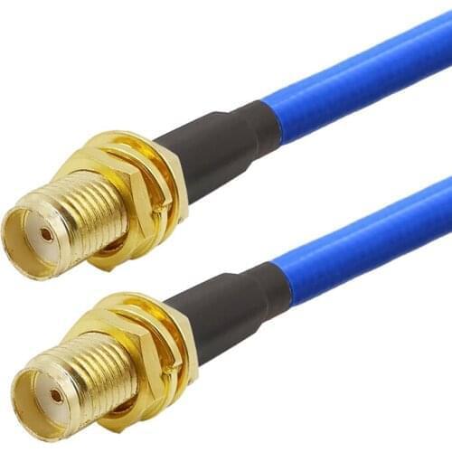 70CM SMA Female to SMA Female Jack RG402 141'' Semi-Flexible Coaxial RF Cable with FEP Jacket Low Loss for WiFi Booster