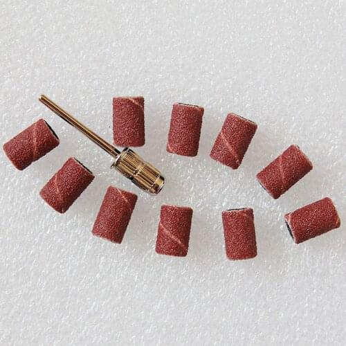 30pcs 120# Grit Sanding Bands Nail Drill Tools Replacement for Micromotor Nail Art, Manicure, Pedicure, Wood, Jewelry Polishing