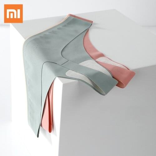 3pcs Xiaomi Low-waisted Sexy Seamless Woman Underwear Womens Thongs G-string Panties Silk Female Underpants Lady T-back Briefs