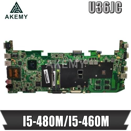 U36JC I5-480M/460M CPU GT310M 1GB N11M-GE2-S-B1 Mainboard REV 2.0 For ASUS U36JC U36J U36 Laptop Motherboard Test 100% ok