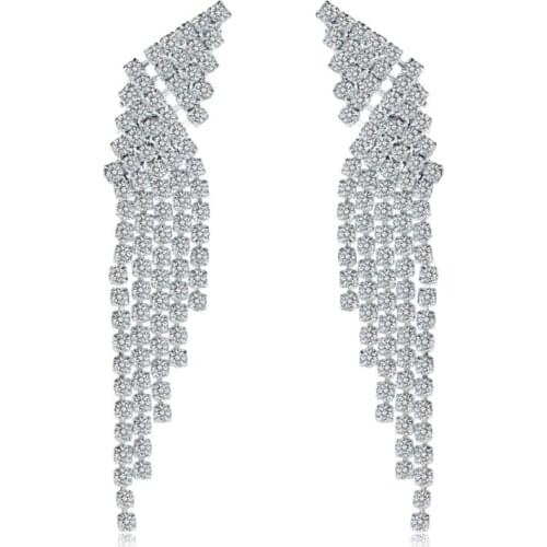 Unique Long Earrings Bridal Wedding Accessories