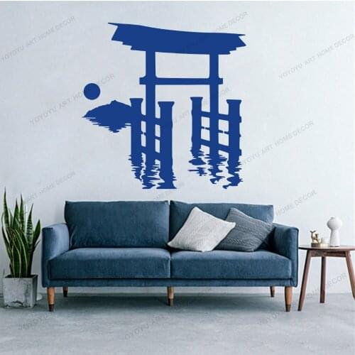 Japanese StyleTorii Door Anime Sticker Wall Decal For Home Living Room Decoration Removable Wallpoof CX838
