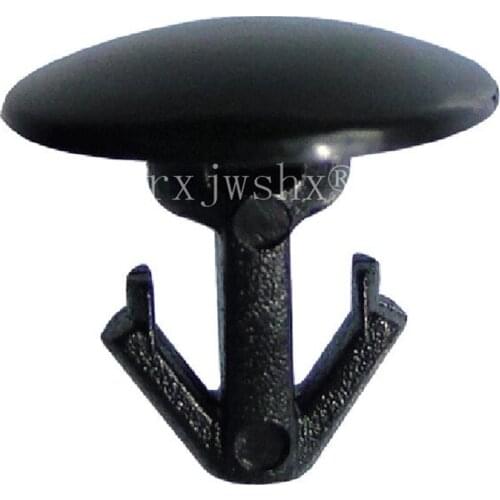 Yierxjwshx 100/300/500/1000pcs POM Black Hood Retaining Clip car plastic fastener automotive clips