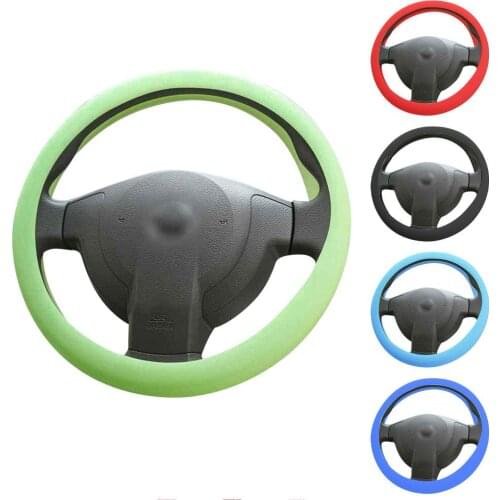 Car Steering Wheel Protective Cover Car Palms Massage Cover Non-slip Wear-resistant Silicone Protective Sleeve Car Accessories