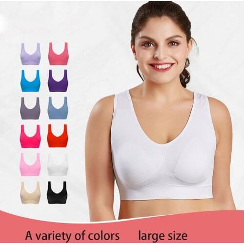 Plus Size Female Bra Push Up Top Women Bra Seamless Bras for Women Underwear Wireless Beauty Back Vest Sports Active Bra