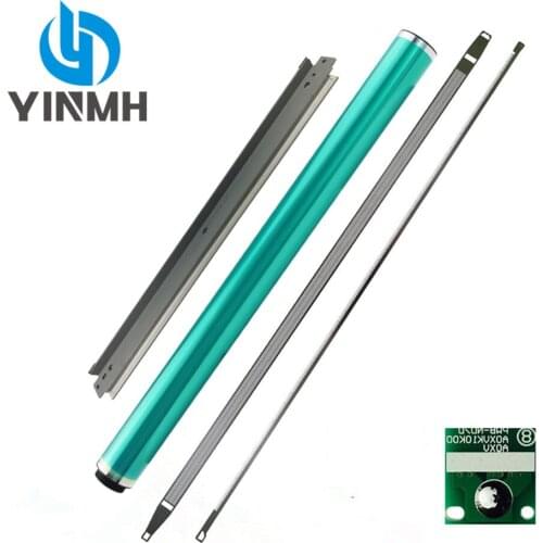 1sets Repair Parts Drum Chip+Cleaning Blade+Charge Saw+Charge Grid+Bizhub C360 OPC Drum For Konica Minolta C220 C280 C360