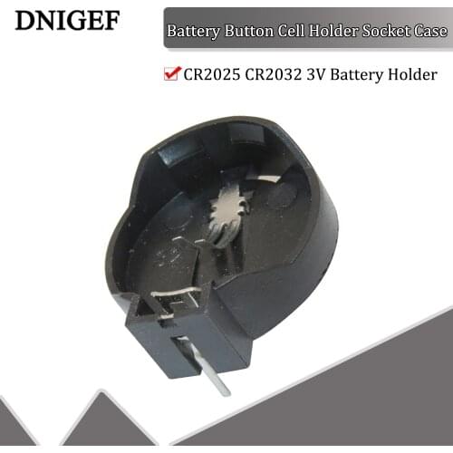 10 PCS Battery Button Cell Holder Socket Case CR2025 CR2032 3V Battery Holder 2032 Used to Carry Button Batteries