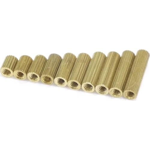 10 pcs M2*4mm Nut Spacing Screw Brass Threaded Pillar PCB Standoff Spacer For CCTV CAMERA