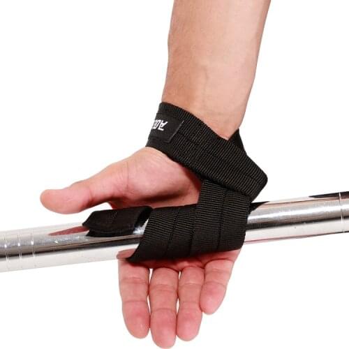 AOLIKES 2pcs Wristband Gym Training Weight lifting Hand Bar Wrist Support Grip Barbell Straps Wraps Hand Bodybuilding,Crossfit