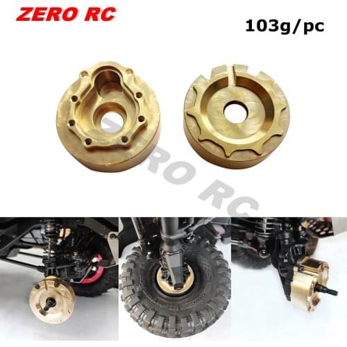 2Pcs Heavy Weight Brass Front Rear Steering Knuckle Portal Cover For Traxxas TRX-4 1/10 RC CAR