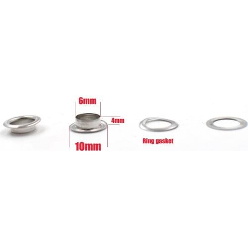 200pieces/lot) inner diameter of 6mm metal rivets Shoebox holes. Canopy cloth drawstring holes. Eyelets. corn.Buckle. Clothing