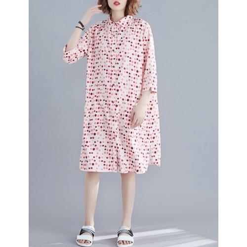 2020 New Arrive Summer Maternity Dress Woman Cute Dot Large Size Dresses Pregnant Woman Clothing MD-02384