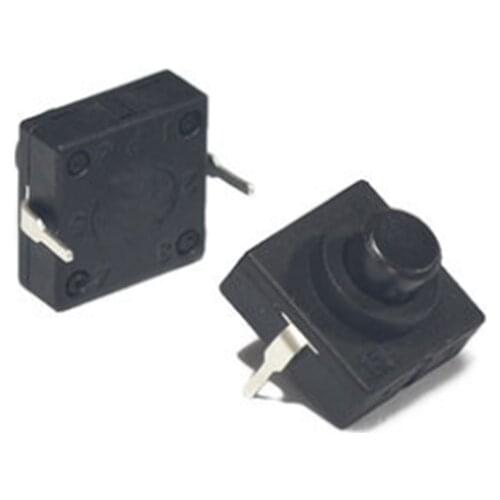 Free shipping 200PCS Ultra-Thin Flashlight Switch Button Switch 12 * 12 * 9.4mm 2 Foot DIP 2 Switch Self-Locking Switch