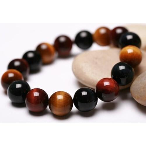 Bracelets & Bangles Pulseiras The Natural Color Of Male Tiger Eye Bracelet / Hand On Distinguished Domineering Genuine Original