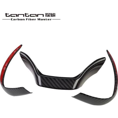 Steering Wheel Cover Tantan Carbon Fiber Parts Applicable For Lexus ES Automobiles Interior Accessories Stickers