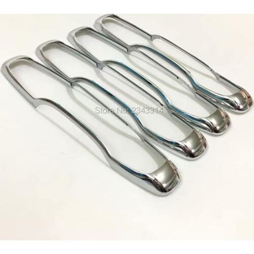 For 2018-2019 Volvo XC60 ABS Car Chrome Protector Interior Scuff Side Door Handle Bowl Circle Sticker Cover Trim Accessories