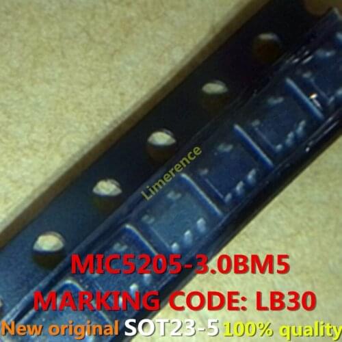 10PCS MIC5205-3.0BM5 SOT23-5 MARKING CODE: LB30 Support the BOM one-stop supporting services
