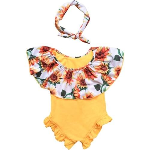 Summer Toddler Baby Girl Kids Floral Print Bikini Swimwear Swimsuit Bathing Beachwear