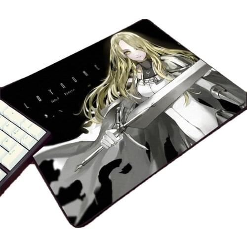 Mairuige Anime Girls Clare Hot Popular Comic Manga Claymore Pattern Mousepad Non-slip Wear Rubber Soft Table Mouse Pad Mat