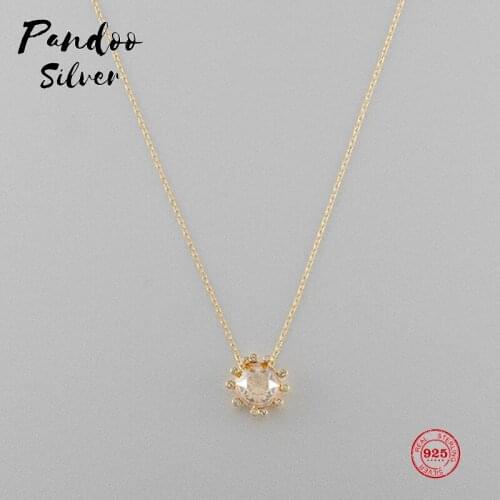 Fashion Charm Pure 925 Silver Original 1:1 Copy, Simple And Elegant Fashion Clavicle Chain Necklace Female Luxury Jewelry Gifts