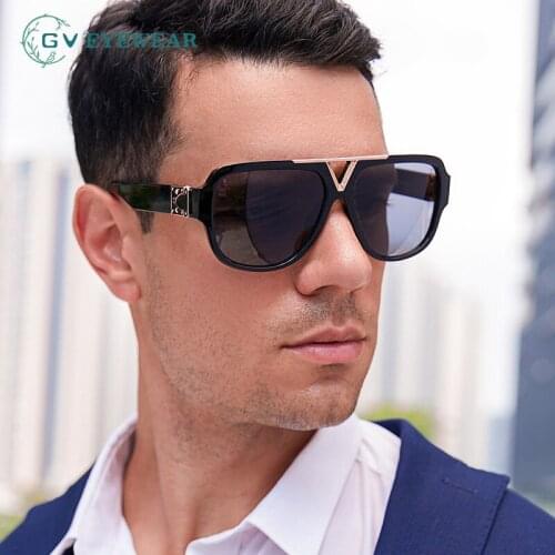 Men and Woman Outdoor Driving Trendy Fashion Sunglasses Europe and America Luxury Brand Design MillionNaire Pilot Sunglasses GV