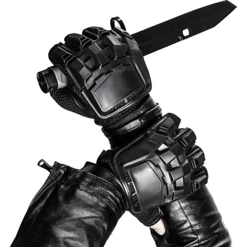 Knuckle Hard Mens Half finger Military Gloves Bicycle Mittens Paintball Airsoft Shooting Gloves Handschoenen S2378
