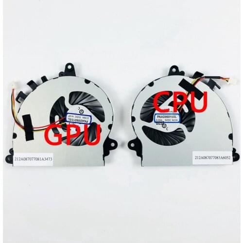 New Original for MSI GS70 GS72 MS-1771 MS-1773 UX7 7G-700 CPU GPU Cooling Cooler Fan PAAD06015SL N184 N346 N197 N269 N229 N154