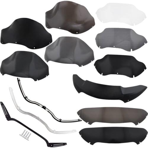 Motorcycle 4.5"5"9.5" 12.5" 13" Wave Windshield Fairing Deflector Cover Accessories For Harley Road Glide Windshield Trim