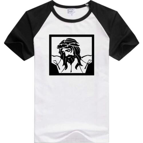 FOR Jesus Christ portrai short sleeve casual men T-shirt Comfortable tee funny design GA240