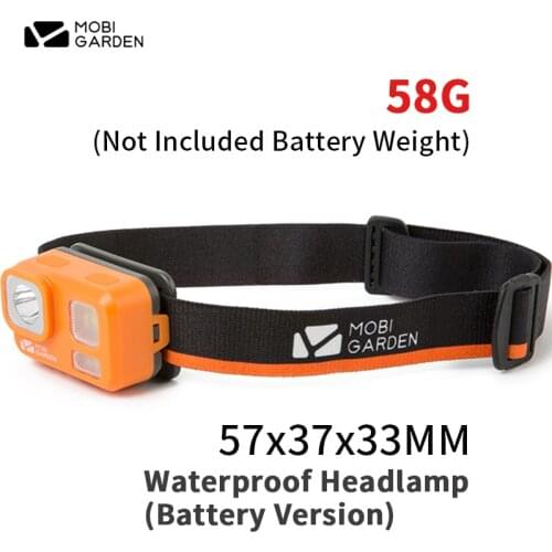 MOBI GARDEN Outdoor Waterproof Fishing Headlamp Camping Hiking Multi Gear Brightness Adjustment Ipx3 Led High Power Flashlight
