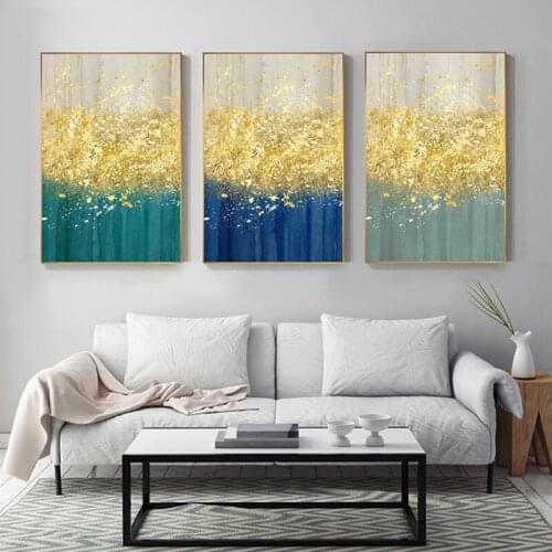 Nordic Light Luxury Minimalist Abstract Painting Wall Art Pictures Painting Wall Art for Living Room Home Decor (No Frame)