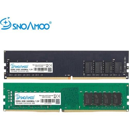SNOAMOO Desktop PC RAMs DDR4 4G 2133MHz PC4-17000S 1.2V DIMM 8G 2400MHz PC4-19200S CL16 Compatible For Intel RAM Memory Warranty